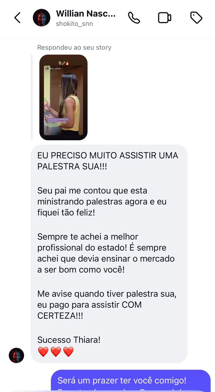 Depoimento de aluno