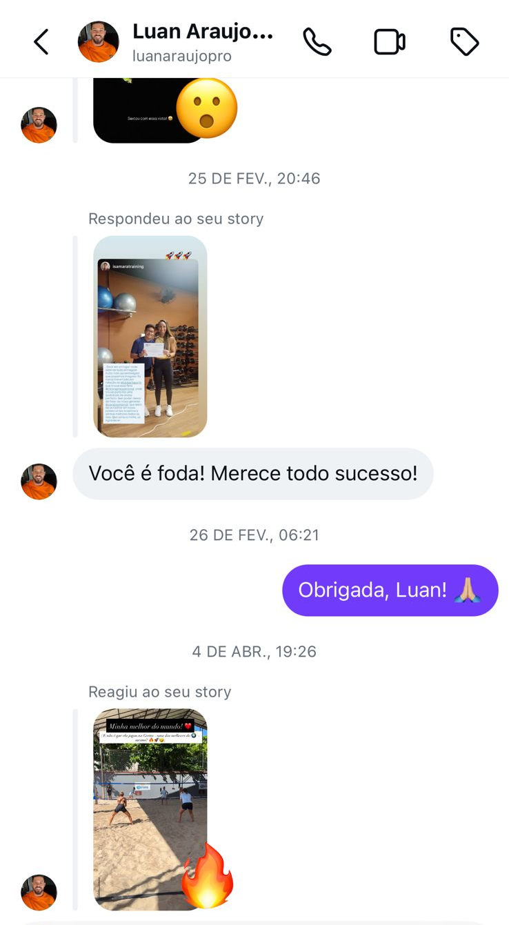 Depoimento de aluno