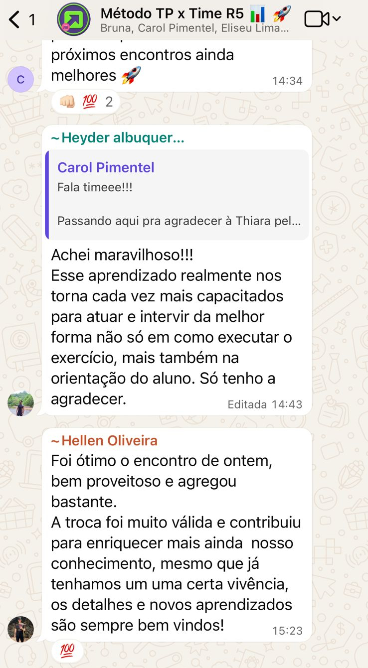 Depoimento de aluno